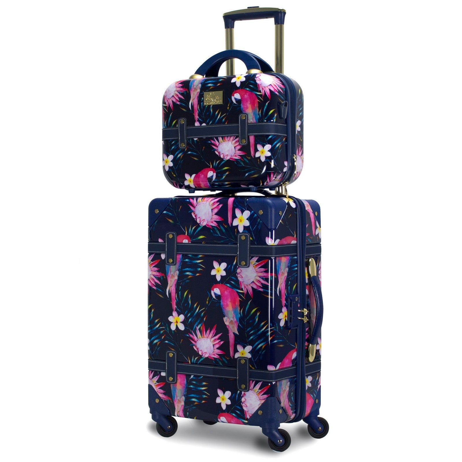 World Traveler Chariot Parrot 2-Piece Hardside Carry-On Spinner Luggag