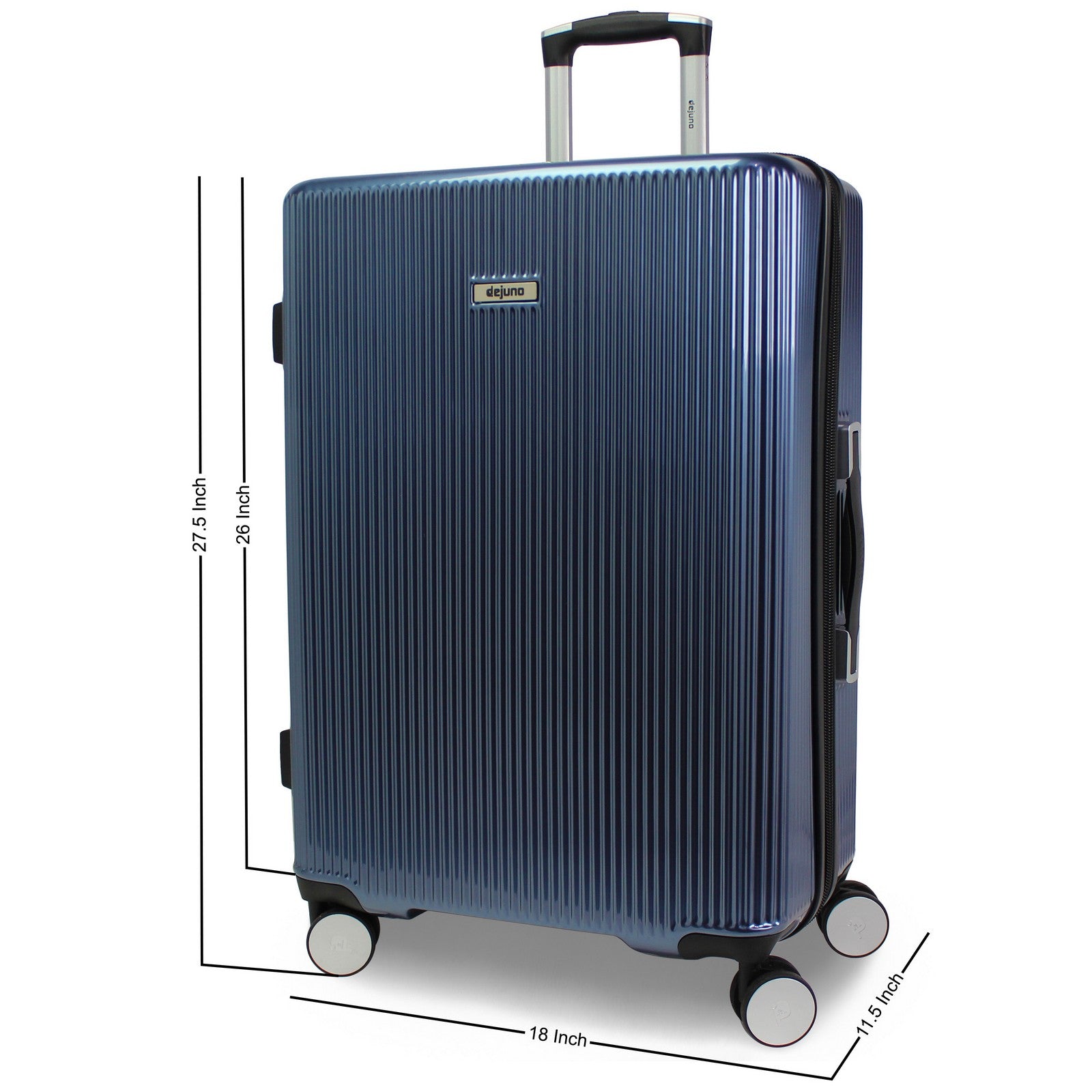 Blue Dejuno Suitcase Dejuno Compact Hardside 20-Inch Carry-on