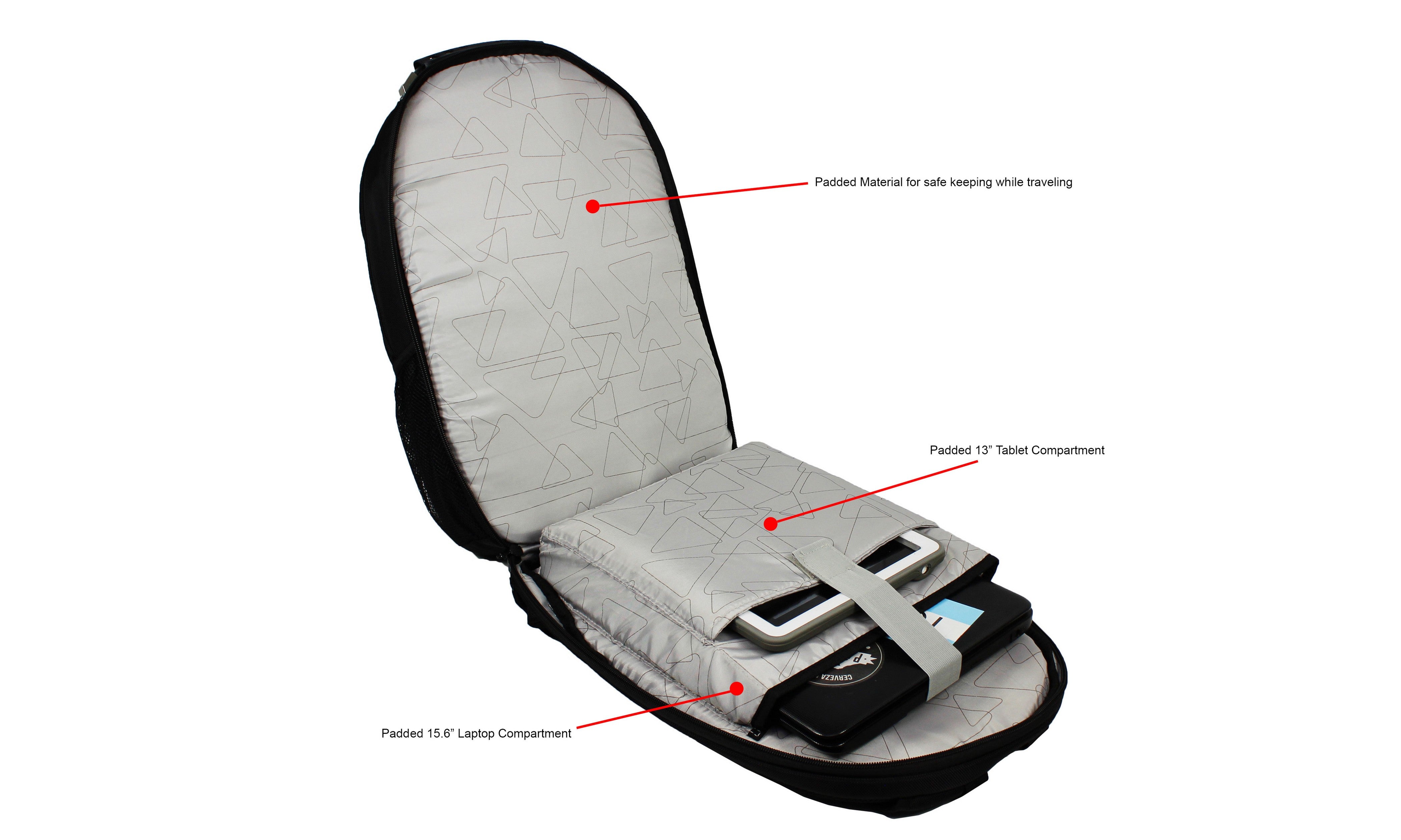 World Traveler Dejuno Checkpoint-Friendly Backpack with 15.6