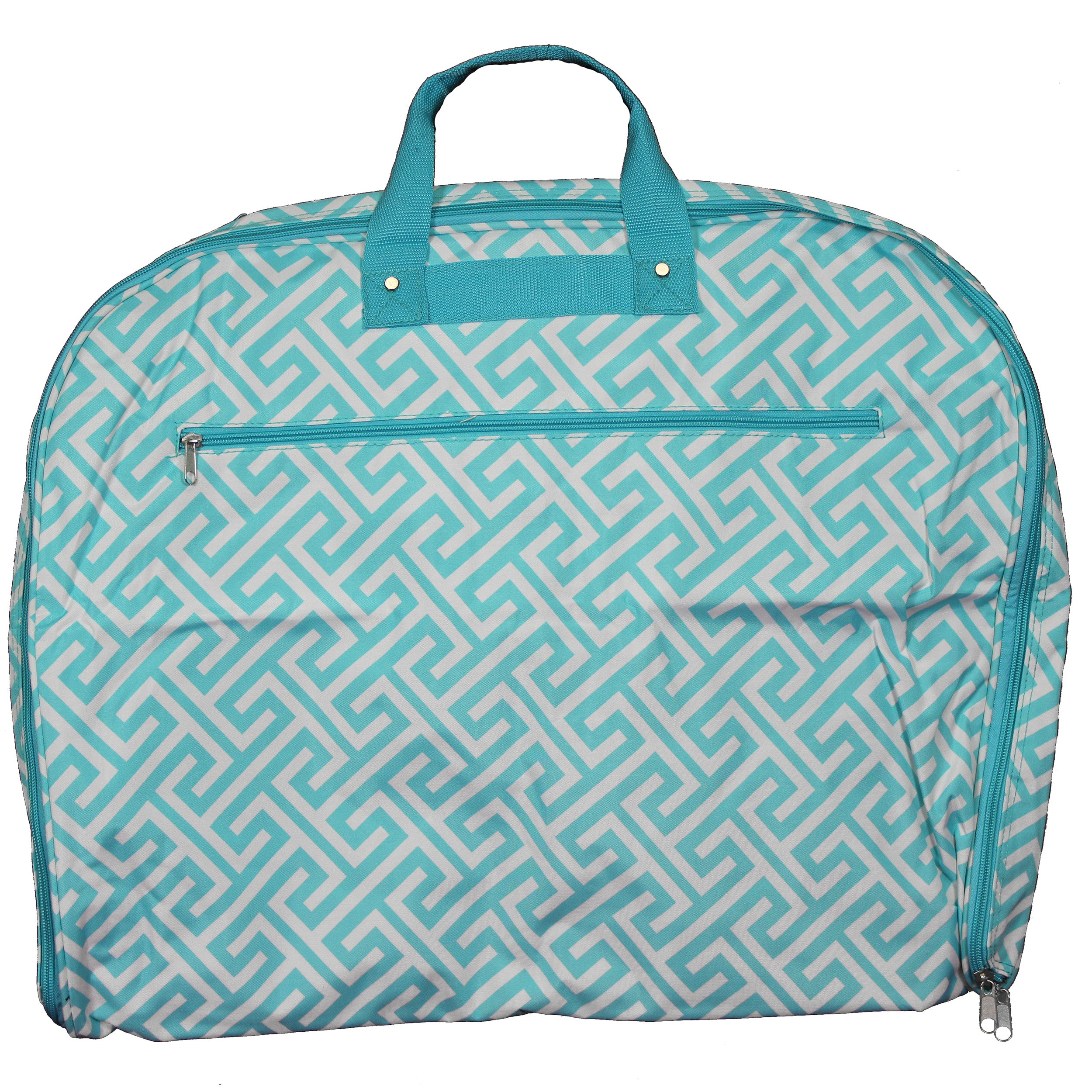 Blue White Greek Key