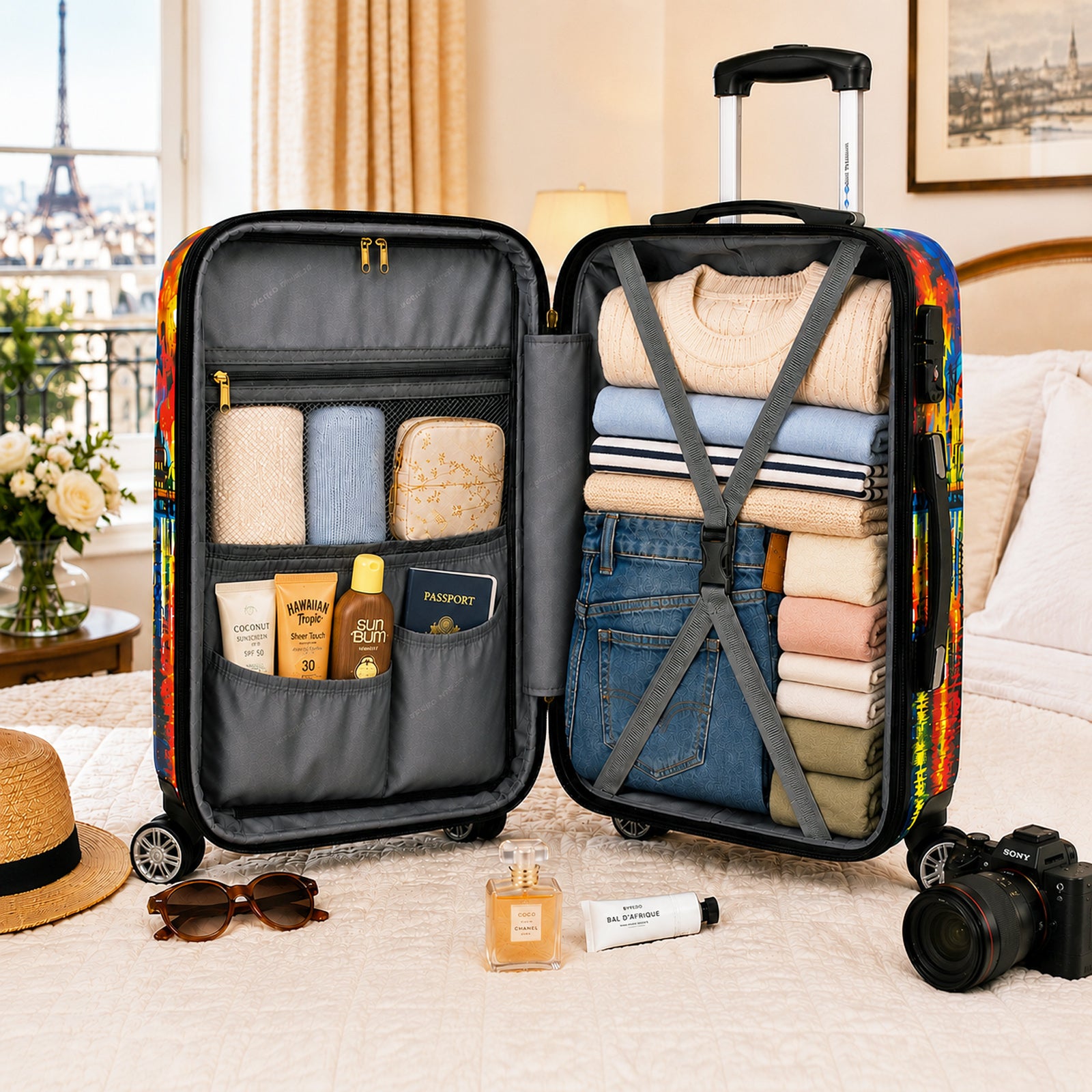 ✨新品✨TOCCA✨DREAMING PARIS✨ドリーミングパリ✨サイズ2✨ World Traveler Paris Nights 2-Piece Hardside Carry-On Luggage Set – 20