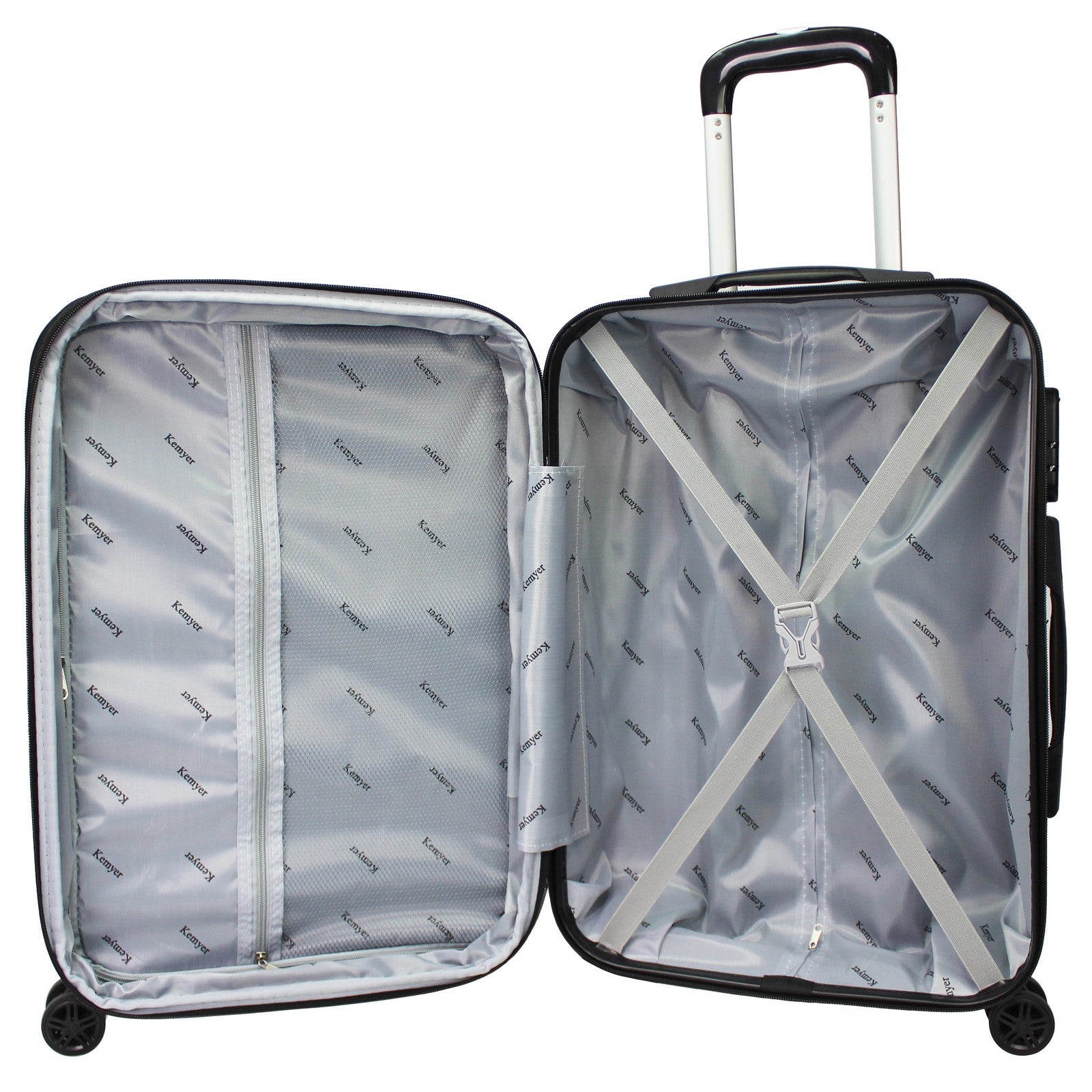 World Traveler Kemyer Quest 20-Inch Carry-On Hardside Lightweight Expa